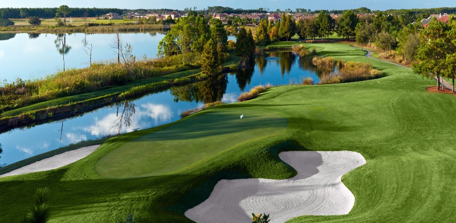 overhead view of the course