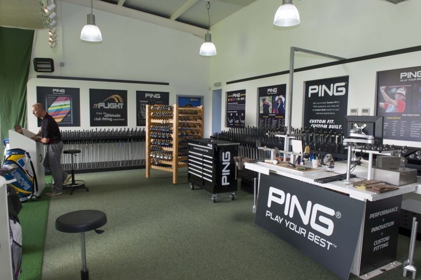 look inside the club fitting facility